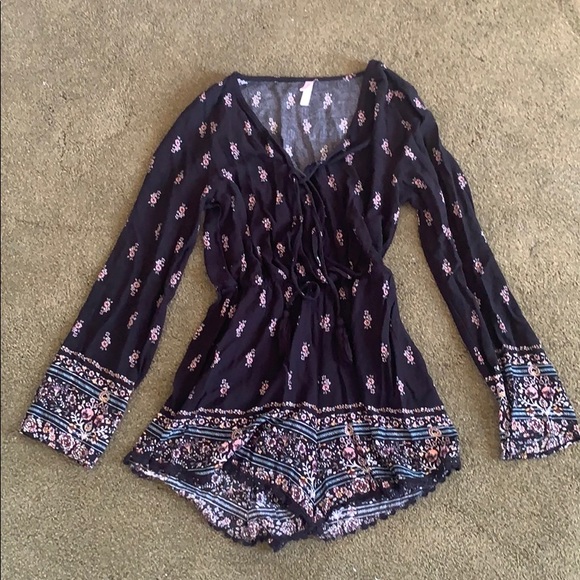 Xhilaration Pants - Xhilaration Floral Romper